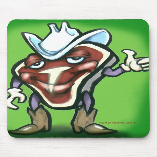 ステーキ マウスパッド (正面)