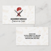 ステーキ |食品アイコン 名刺 (正面/裏面)