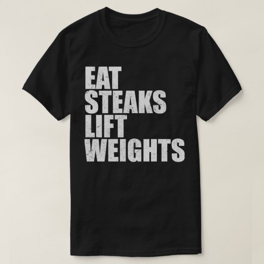 ステークス食べリフトウェイトカーニヴォーレライオンダイエットボディブ Tシャツ (デザイン正面)