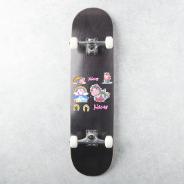 ステークボード可愛いユニコーンカスタムのビニールカットシール シール