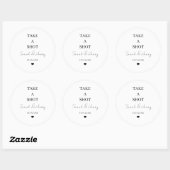 ステーショナリーモダン結婚式の引き出物を飲む ラウンドシール (シート)