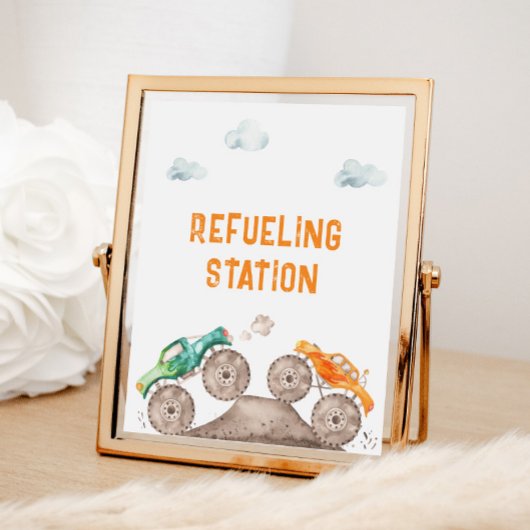 ステーションのモンスターバッシュへの給油 ポスター