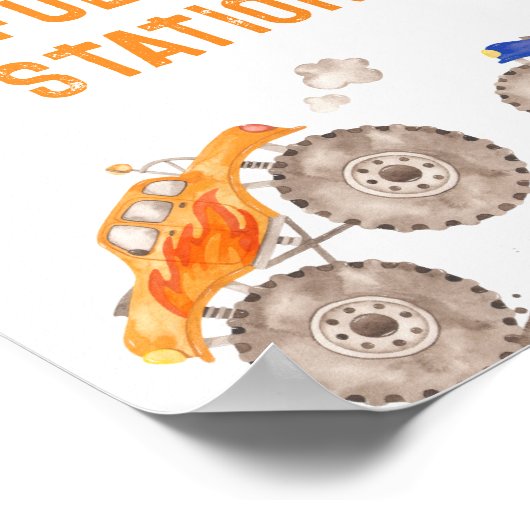 ステーションのモンスターバッシュへの給油 ポスター (角)