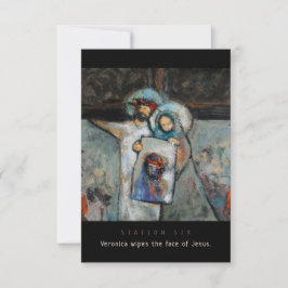 ステーションシックス、ベロニカ無線顔、祈りの言葉カード