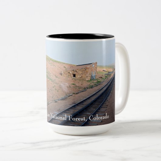 ステーションハウスアロンヒストリックコーグレイルウェイ ツートーンマグカップ (正面右)