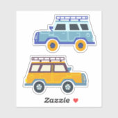 ステーションワクラシックゴン4輪駆動金ゴールドブルー シール (シート)