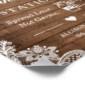 ステーション素朴フローラストリングライトの消毒 ポスター (角)