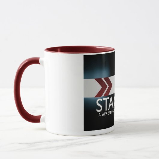 ステージによって残されるマグを出て下さい マグカップ (左)