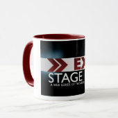 ステージによって残されるマグを出て下さい マグカップ (正面左)