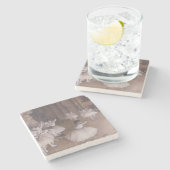 ステージのエドガー・ドガ|のバレエのリハーサル、1874年 ストーンコースター (横)