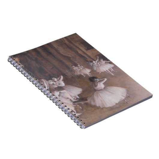 ステージのエドガー・ドガ|のバレエのリハーサル、1874年 ノートブック (右側)