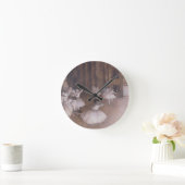 ステージのエドガー・ドガ|のバレエのリハーサル、1874年 ラウンド壁時計 (ホーム)