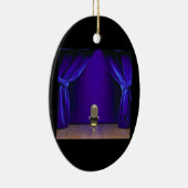 ステージのレトロのマイクロフォン セラミックオーナメント (右)