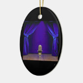 ステージのレトロのマイクロフォン セラミックオーナメント (左)