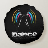 ステージは私のカンバス（ダンス）丸枕 ラウンドクッション (裏面)