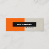 ステージアクターシンプル-エレガントスタイリッシュ スキニー名刺 (正面)