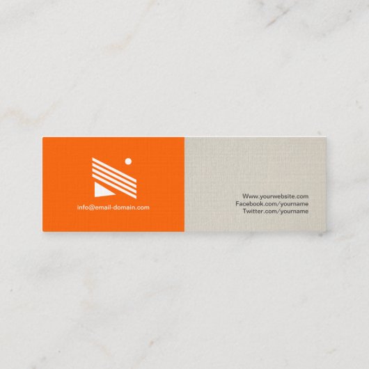 ステージアクターシンプル-エレガントスタイリッシュ スキニー名刺 (裏面)