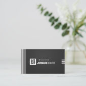 ステージアクター – アーバン白黒 名刺 (スタンド正面)