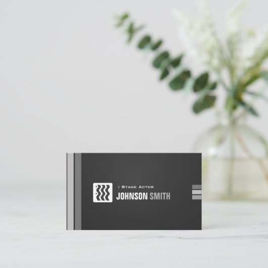 ステージアクター – アーバン白黒 名刺 (スタンド正面)
