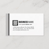 ステージアクター – アーバン白黒 名刺 (裏面)