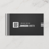 ステージアクター – アーバン白黒 名刺 (正面)