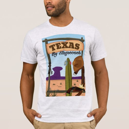 ステージコーチで向かうテキサス Tシャツ (正面)