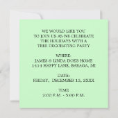 ステージコーチウエスタンクリスマスツリーパーティの招待状 招待状 (裏面)