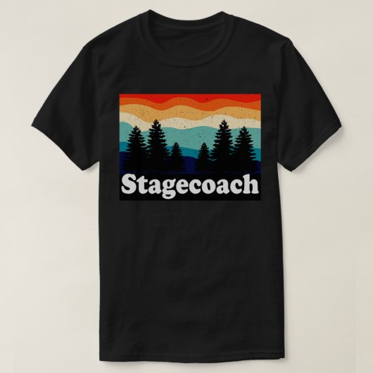 ステージコーチコロラドレトロ Tシャツ (デザイン正面)