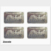 ステージコーチシルバー 長方形シール (シート)