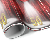 ステージスポットライトの50歳の誕生日 ラッピングペーパー (ロールコーナー)