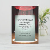 ステージスポットライト 5" x 7" 招待状 (スタンド正面)