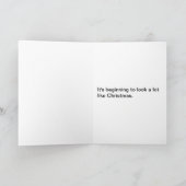 ステージズオブクリスマスユーモアのホリデーカード シーズンカード (内部)