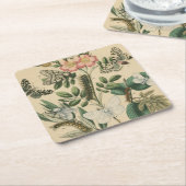 ステージズオブバタフライライフバイビジョンスタジオ スクエアペーパーコースター (アングル)