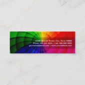 ステージディレクター – ラジアルレインボーカラー スキニー名刺 (裏面)