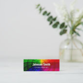 ステージディレクター – ラジアルレインボーカラー スキニー名刺 (スタンド正面)