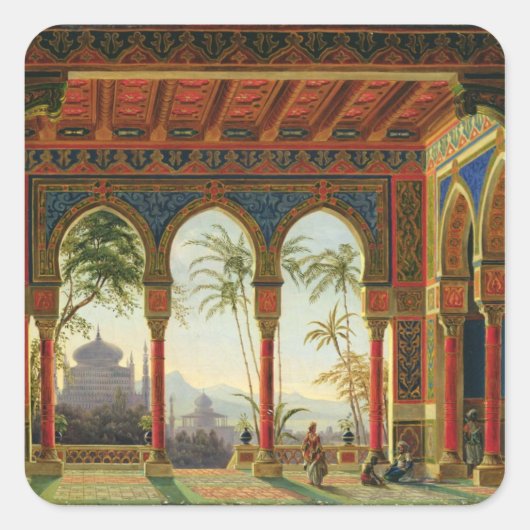 ステージデザイン「ルスランとリュドミラ」 スクエアシール (正面)