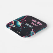 ステージネオングローアーケードガンレーザーラベル13誕生日 ペーパープレート (傾斜あり)