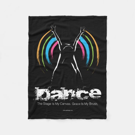 ステージマイキャンバス（ダンス）フリースブランケット フリースブランケット (正面)