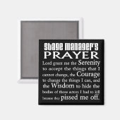 ステージマネージャの祈りの言葉 マグネット (正面/裏面)