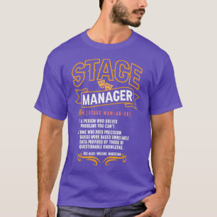 ステージマネージャー定義ブロードウェイ劇場演出家 Tシャツ