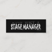 ステージマネージャー – ソーシャルメディアパーソナルカード スキニー名刺 (正面)
