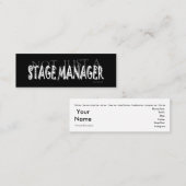 ステージマネージャー – ソーシャルメディアパーソナルカード スキニー名刺 (正面/裏面)