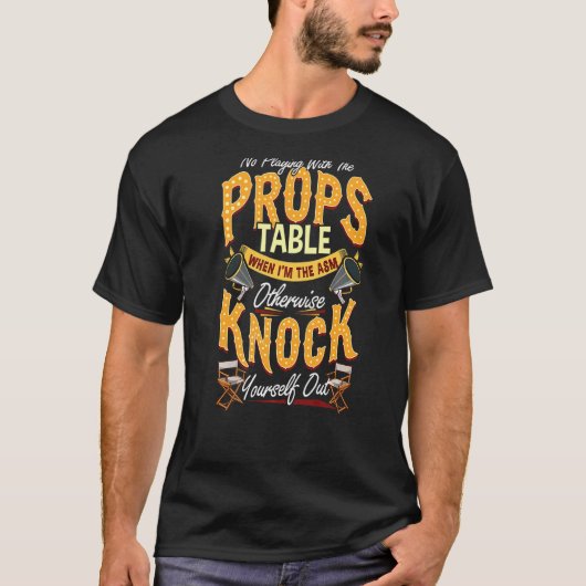 ステージマネージャ遊NoとPropsステージMa Tシャツ (正面)
