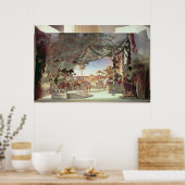 ステージモデルのオペラ「ディ・メイスタシンガー ポスター (キッチン)