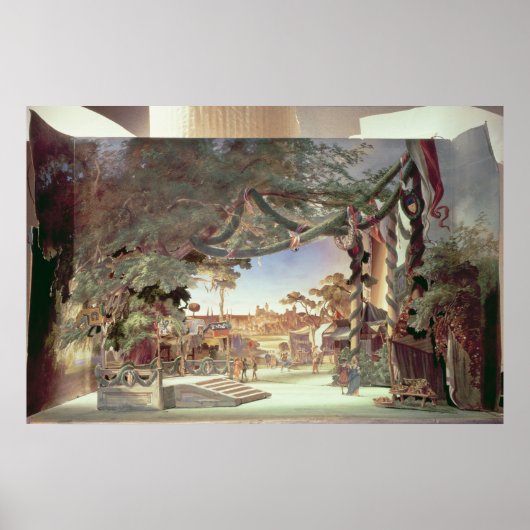 ステージモデルのオペラ「ディ・メイスタシンガー ポスター (正面)