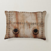 ステージングSHの金属プレート側の錆とテクスチャ アクセントクッション (裏面)