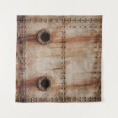 ステージングSHの金属プレート側の錆とテクスチャ タペストリー (正面(横))