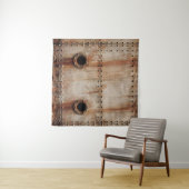 ステージングSHの金属プレート側の錆とテクスチャ タペストリー (インサイチュ(横))