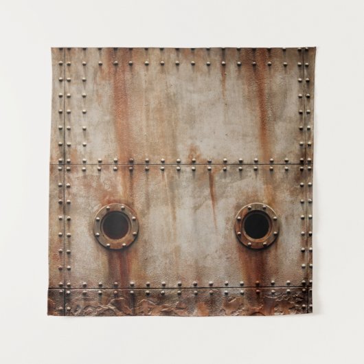 ステージングSHの金属プレート側の錆とテクスチャ タペストリー (正面)