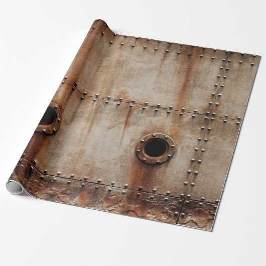 ステージングSHの金属プレート側の錆と質感 ラッピングペーパー (アンロールド)